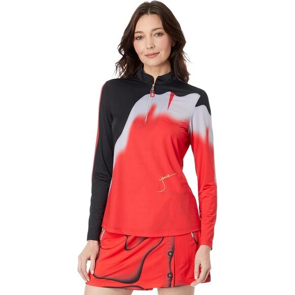 Sunsense Tops - Jamie Sadock Fuji Sunsense Long Sleeve Top in Adrenaline, size small, NWT!